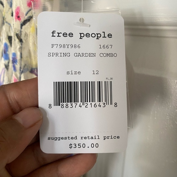 Free People | Limited Edition Cherry Blossom Maxi Dress Size: 12 - Picture 6 of 6